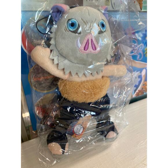 Demon Slayer Inosuke Moveabe Plush - Picture 2 of 4